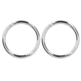 2PCS Carbon Steel Bull Cattle Cow Nose Ring Farm Animal Equipment Veterinary Tools