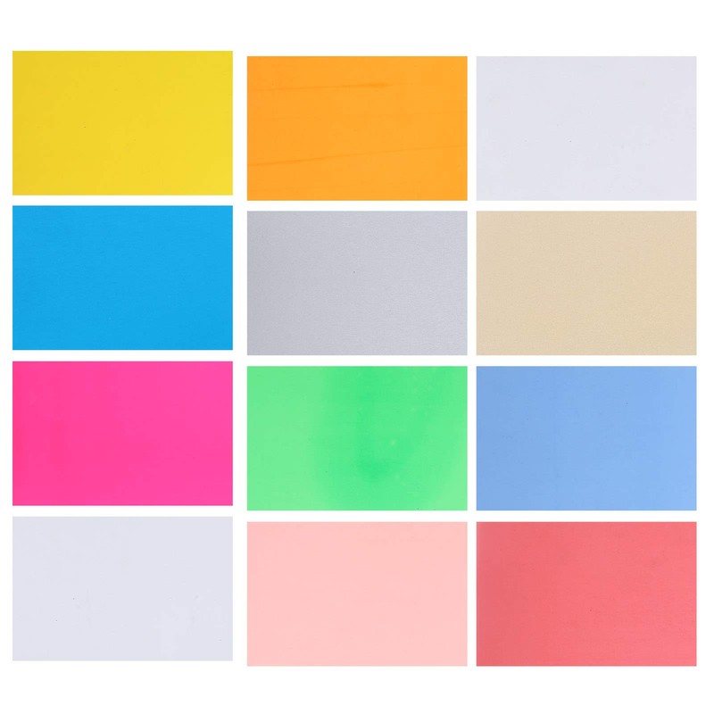 Shrink Film Sheets, Pack of 12, Colourful Shrink Films, Papers,
