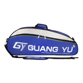 Professional Badminton Racket Bag 4-6 Pack Racquet Handbag Waterproof Tennis Racquetball Battledore Sport Duffel Large Capacity Gym Equipment Bag Portable Shoulder Tote Bag with Handle