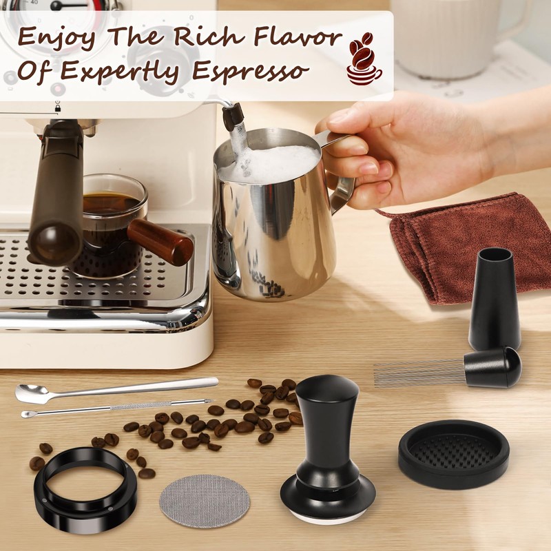 Y-Step 25 PCS Espresso Accessories Kit, Espresso Tamper Kit Coffee