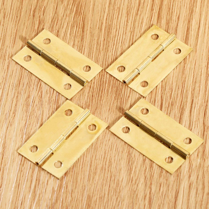 Dophee 32*21mm 20個 平蝶番 丁番 ミニ蝶番 木箱用のヒンジ ウェアヒンジ ドアのヒンジ ドア用金物