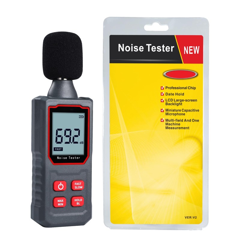 Decibel Meter, Digital Sound Level Meter 30-130 dB Portable SPL