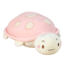 Lifestyle & More Baby Plush Toy Turtle Pink or Green Super Soft Spandex Plush 32 x 12 cm (Pink)