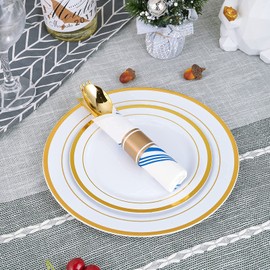 Vplus 150 PACK Guest Towels Disposable Bathroom, Decorative Bathroom Napkins, Soft, and Absorbent Disposable Paper Hand Towel for Dinners, Kitchen, Parties, Weddings, Christmas Party