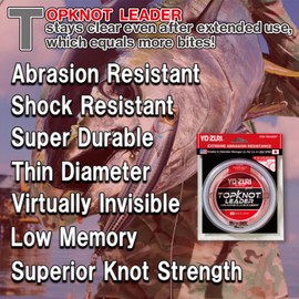 Yo-Zuri Topknot 30 yd Sinking Leader, Natural Clear, 60 lb