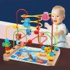 Juego Laberinto Interactivo Montessori De Madera Cuentas
