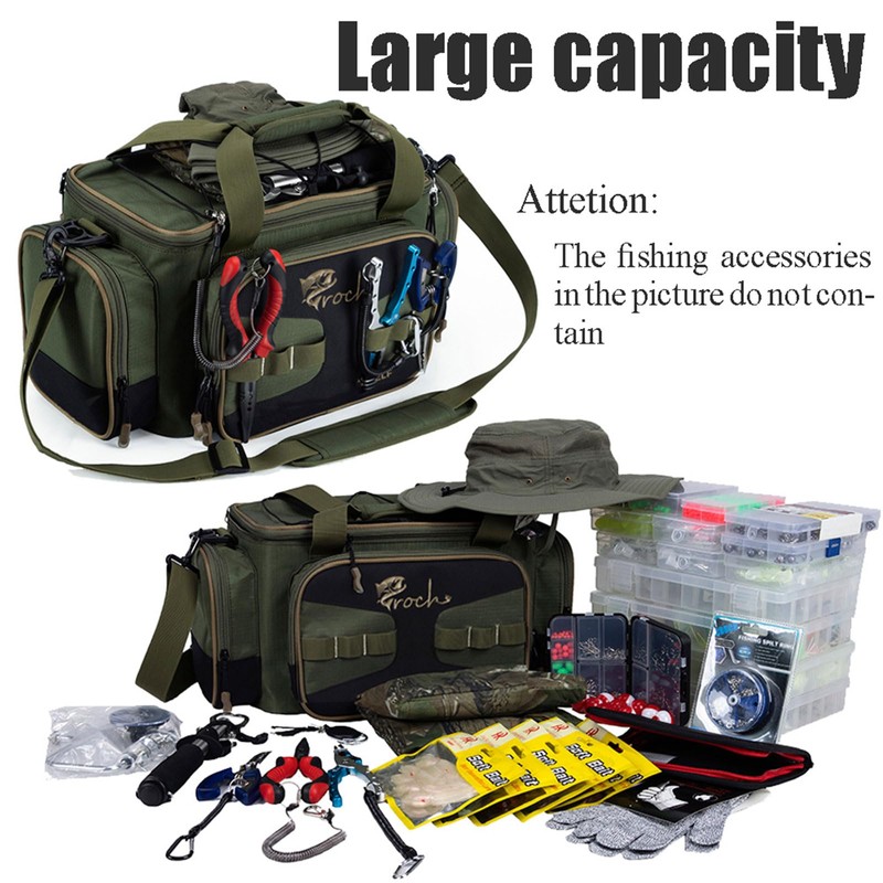 Fishing Tackle Bag for Fishing Accessories, Ideal for Shoulder or