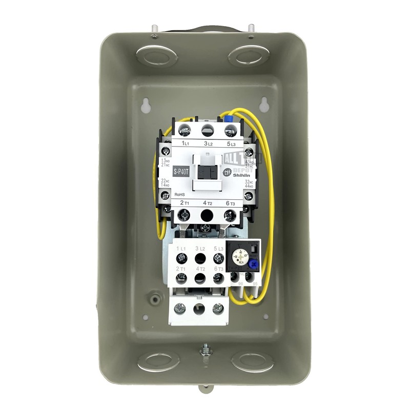 Magnetic Motor Starter Control 7.5 HP Single Phase 208/230V 32-48AMP