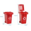 Generic 4Pcs Trash Can Toy Desk Top Mini Plastic Trash