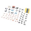 1400 Pcs Set Electronic Components Metal Film Resistor Ceramic Electrolytic