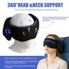 Antyman，Travel Pillow for Long Flight, Airplane Head Strap Sleep Support，Adjustable