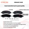 Stirling COATED Disc Brake Rotor Pads Kit For Buick Envision