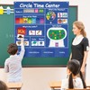 Boczif Circle Time Learning Center Pocket Chart for Classroom, Educational