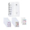 Sticker Notebook, Transparent, Sticker Binder, M5 Size, Removable, Clear Binder,