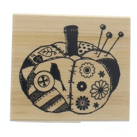 Inkadinkado Wood Stamp, Fabric Pumpkin