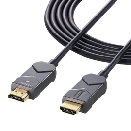 eSupply EEX-CBHH01-10 HDMI Cable, 10m Ver2.1 Fiber Optic 8K/60Hz, 4K/120Hz, High Speed Transmission, HDCP2.2 ARC, Slim, Long,