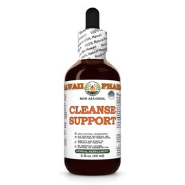 Cleanse Support Glycerite, Made in Hawaii, All Natural, Vegan, Lab Tested Alcohol-Free Liquid Extract - 2 fl.oz