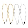 4Pc Thin Metal Headbands, Wavy Headband, Fashionable Hair Accessories for