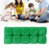 RiToEasysports 30pcs 16mm Plastic Rounded 6 Sided Blank Dice Set