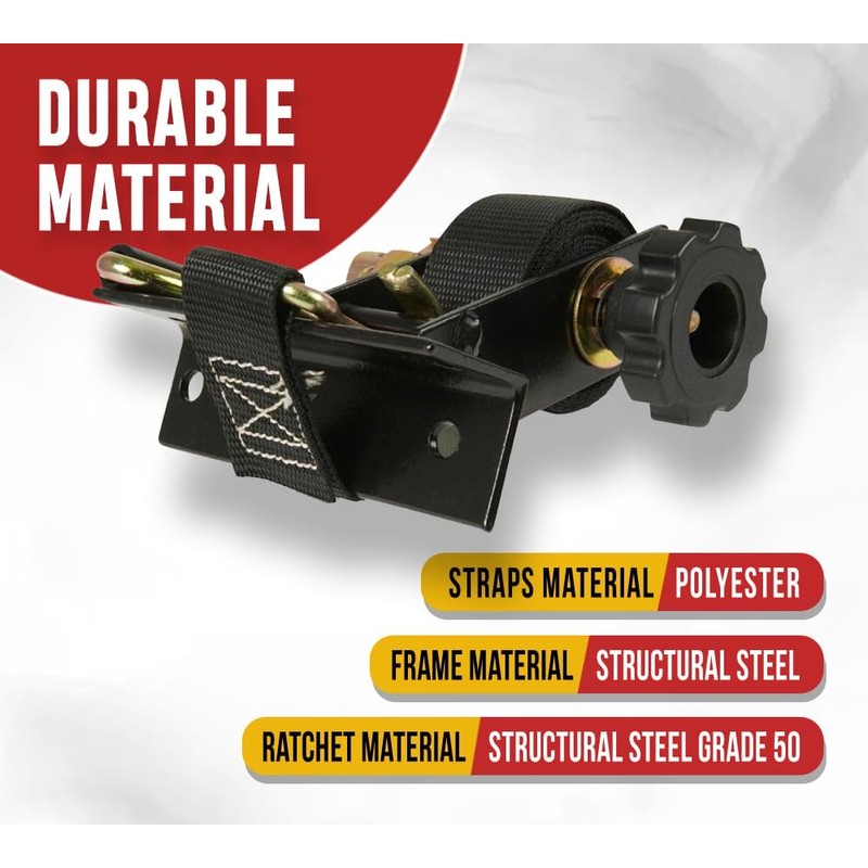 Mytee Products - 1-1/2" x 7' Black Ladder Rack Ratchet