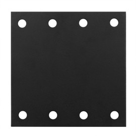 eoere 4 PCS 6" Black Flat Straight Mending Plate, Repair Joint Bracket for Wood Connector, 1/8" Thickness