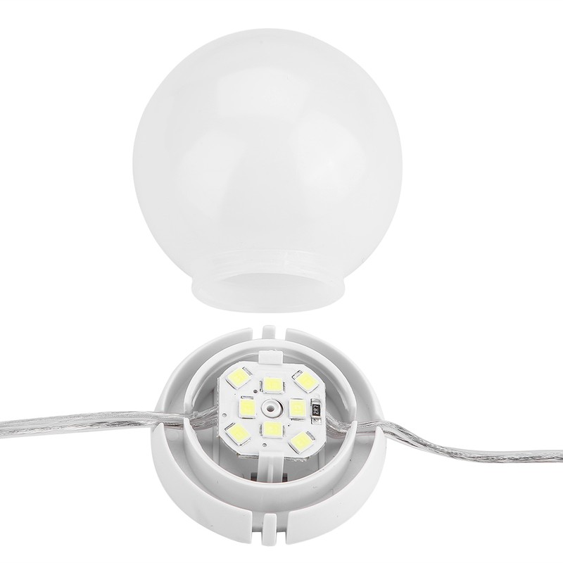10 LED Illuminated Makeup Mirror Rope Lamps Stepless Adjustable Touch