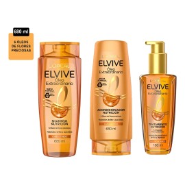 Rutina Tratamiento Cabello Elvive Loreal leo Extraordinario