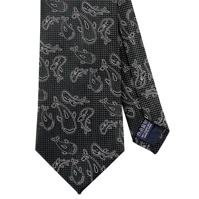 [COLORATA] Carolata Shark Pattern Necktie (100% Silk / Jacquard Woven),