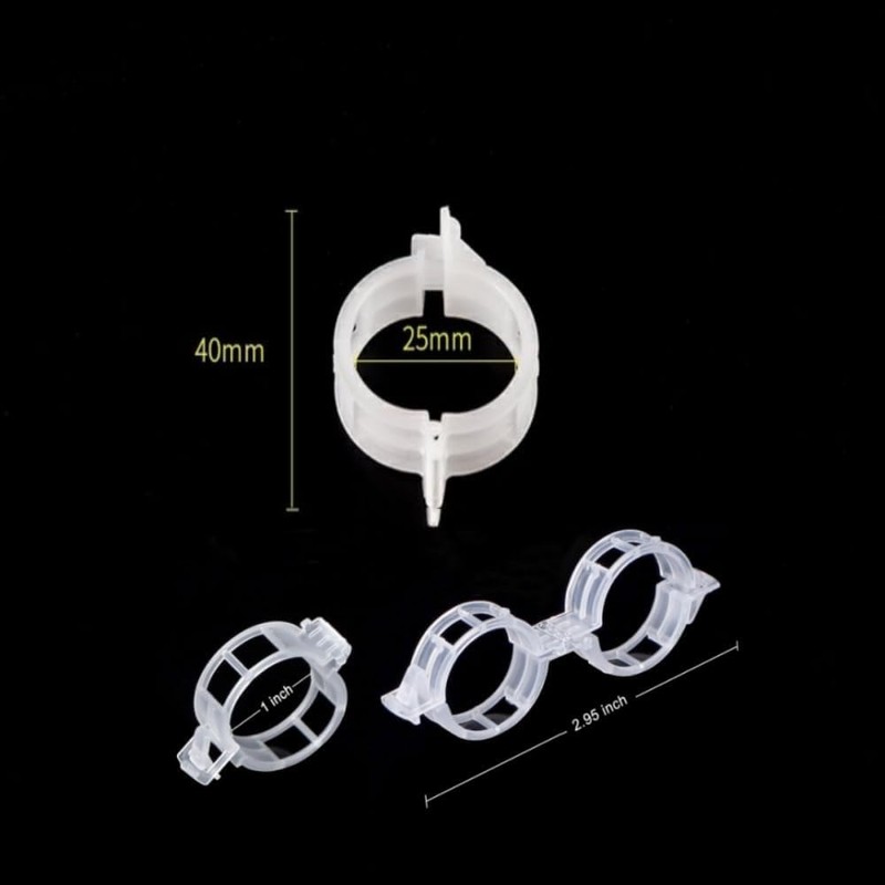 Dladhict 100PCS Secured Plastic Plant Clip, Upgrade Grape and Tomato