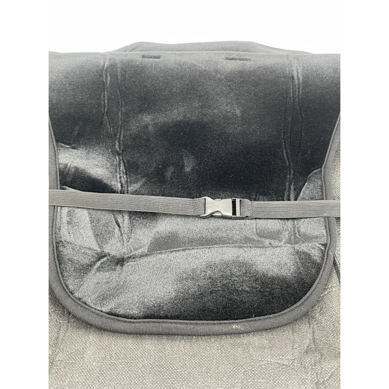 FremontD 2 Sideless Black Velour Truck Car SUV Seat Covers