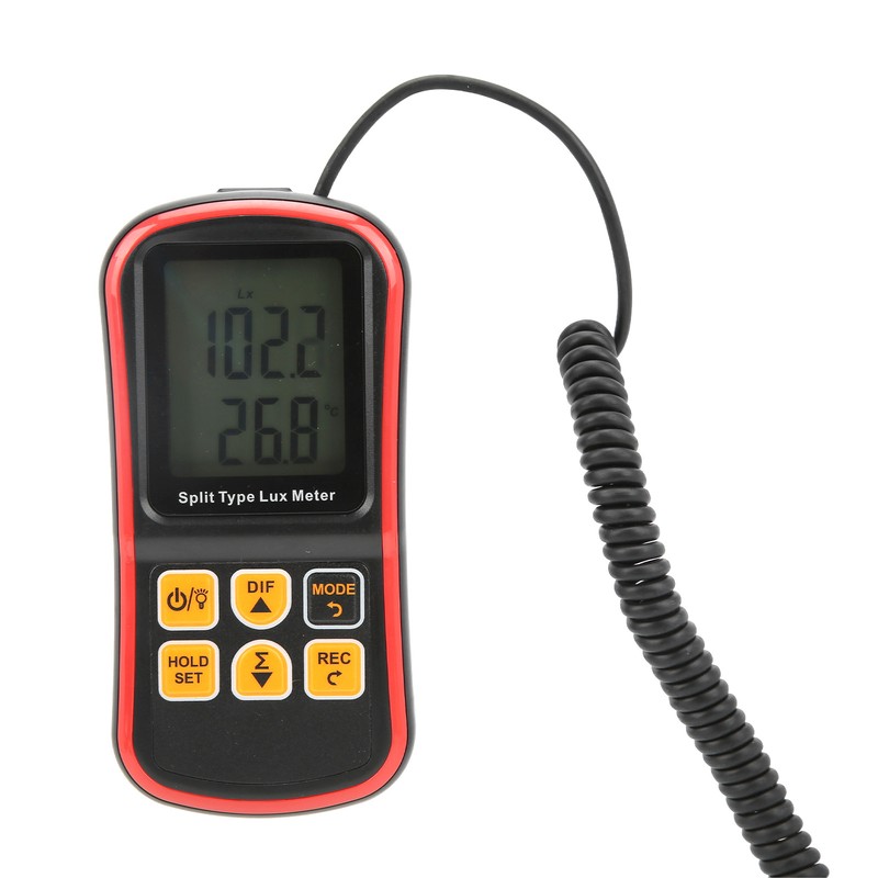 1030 Light Meter Split Digital Illuminance Meter with Temperature Measurement