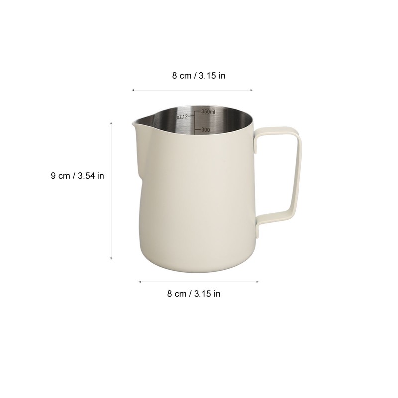 Pull Flower Cup Stainless Steel Art Froth Cup Pointed Mouth