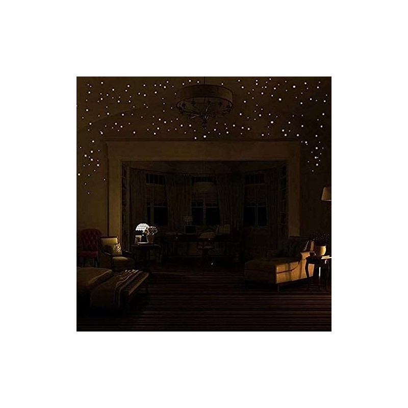 CAA Trading 407pcs Glow in The Dark Round Dot Stickers