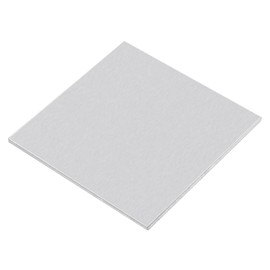 sourcing map 1060 Aluminum Sheet, 100mm x 100mm Rectangle Aluminum Plate 4mm Thick Flat Metal Stock with Protective Film