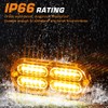 LINKITOM 4pcs Ultra Slim Sync Feature 24-LED Car Truck Surface