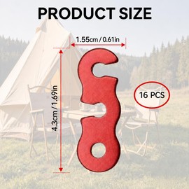 Tent Guide Ropes Tensioners, Aluminium Alloy Guy Line Adjuster, Tent String Pole Connectors for Hiking Backpacking Picnic Shelter Shade Canopy Accessories