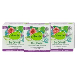 Alverde Pro Climate Solid Shampoo Repair 60g 3 Piece Set Nutrition Natural Solid / 알베르데 프로 클라이밋 솔리드샴푸 리페어 60g3개세트 영양 천연고체