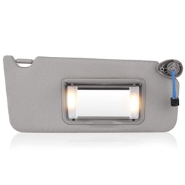 Right Passenger Side Sun Visor Fit for Honda Accord 2008 2009 2010 2011 2012 Gray Replace # 83230TA0A91ZA 83280-TA5-A51ZA