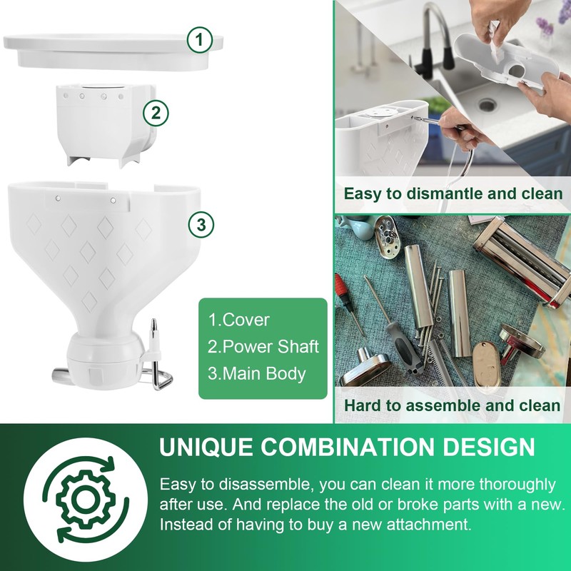 6-Piece Pasta Attachment for Kitchenaid Stand Mixer, Home made Pasta