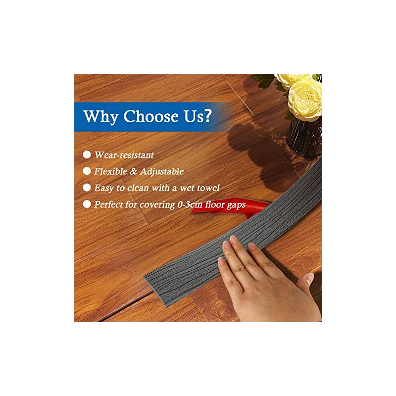 Floor Transition Strip Self Adhesive Floor Cover Strips Laminate 2"