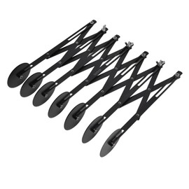 MUNEFE Pastry Cutter Wheel, Multi Wheel Pastry Roller Cutter, Stainless Steel Pizza Slicer for Noodle Cutter, Pie Lettuce (7 Rounds)