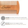 Longivia® Beard Comb Wood Ecological 100% Pear Wood Beard Comb