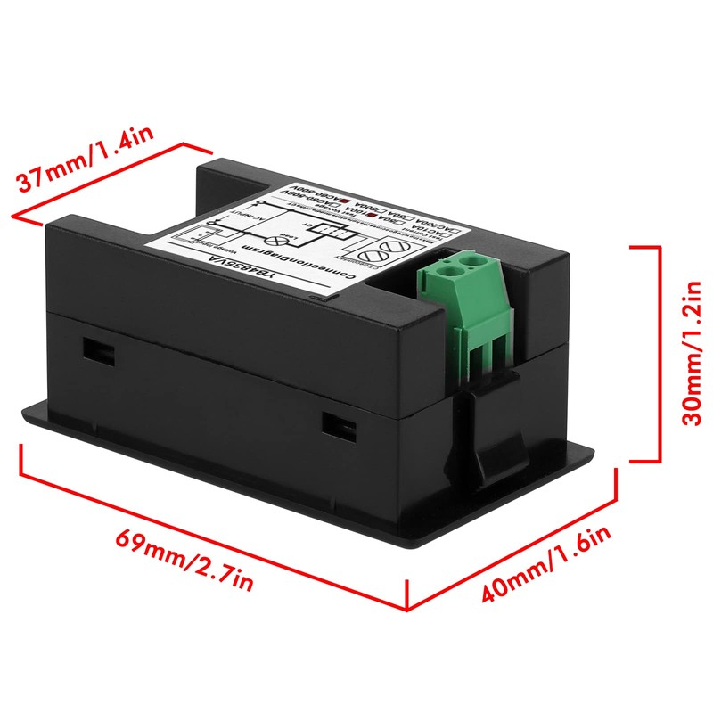 DROK Volt Amp Meter, AC 500V 100A Digital Voltmeter Ammeter