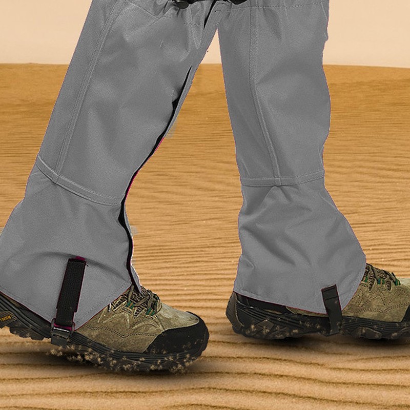 One Pair Snow Leg Gaiters Waterproof Unisex 600D Ripstop Oxford