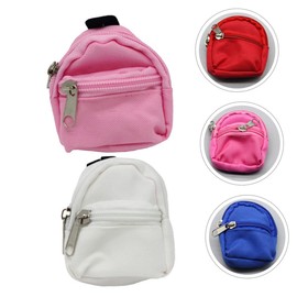 TOYANDONA 2pcs Simulation School Bag Girl Wallets Girl Backpacks Mini Doll Backpacks Girl Purses Backpacks for Mini Backpack Backpack Mini Doll Bag Toy Mini Books Backpacks Cloth