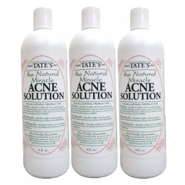 Miracle Tate's The Natural Miracle Acne Solution 8 Oz Set of 3