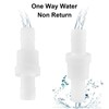 ZOCCVI 1/2" One Way Inline Check Valve 2 Pcs, White