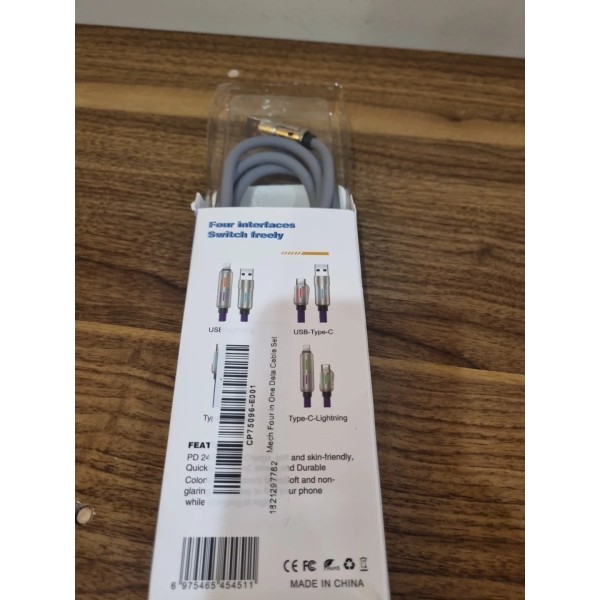 Unbranded Gray Charging Cable 2 In 2 Data 240W Ultra