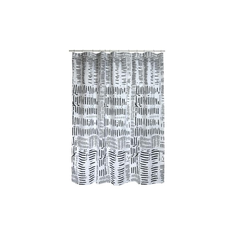 Spirella "Connection" Anti-bacterial Shower Curtain, Washable, Waterproof, Polyester, 180 x