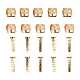 Hose Olive Insert, 10 Set Brake Hose Olive & Insert Connector Set for Shimano SM BH90/BH59 Hydraulic Disc Brake Hose(Gold)